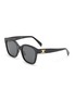 Main View - Click To Enlarge - CELINE - OVERSIZED ACETATE FRAME TRIOMPHE LOGO EMBELLISHED SQUARE SUNGLASSES