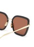 Detail View - Click To Enlarge - CELINE - METAL ACETATE FRAME LOGO CATEYE SUNGLASSES