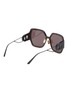 Figure View - Click To Enlarge - DIOR - MONTAIGNE SQUARE ACETATE FRAME METAL FRONT SUNGLASSES