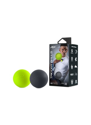 Main View - Click To Enlarge - PTP - TRIGGER BALL SET OF 2 — BLACK/LIME