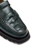 Detail View - Click To Enlarge - HEREU - ‘SOLLER SPORT’ FLAT WOVEN LEATHER LOAFERS