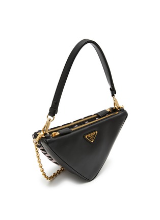 Detail View - Click To Enlarge - PRADA - ‘Symbole’ Triangle Jacquard Duo Mini Bag