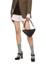 Front View - Click To Enlarge - PRADA - ‘Symbole’ Triangle Jacquard Duo Mini Bag