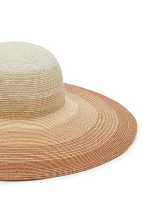 Detail View - Click To Enlarge - EUGENIA KIM - ‘BUNNY’ WIDE BRIM GRADIENT SUN HAT