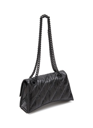 Detail View - Click To Enlarge - BALENCIAGA - ‘Crush’ Small Chain Strap Quilted Leather Bag