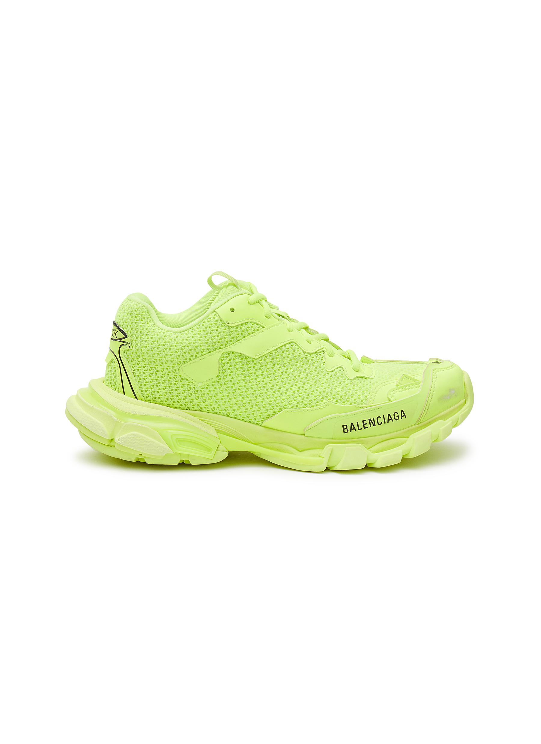 'Track.3' Chunky Sole Mesh Low Top Sneakers