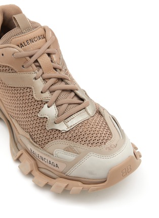 Detail View - Click To Enlarge - BALENCIAGA - ‘TRACK.3’ CHUNKY SOLE MESH LOW TOP SNEAKERS