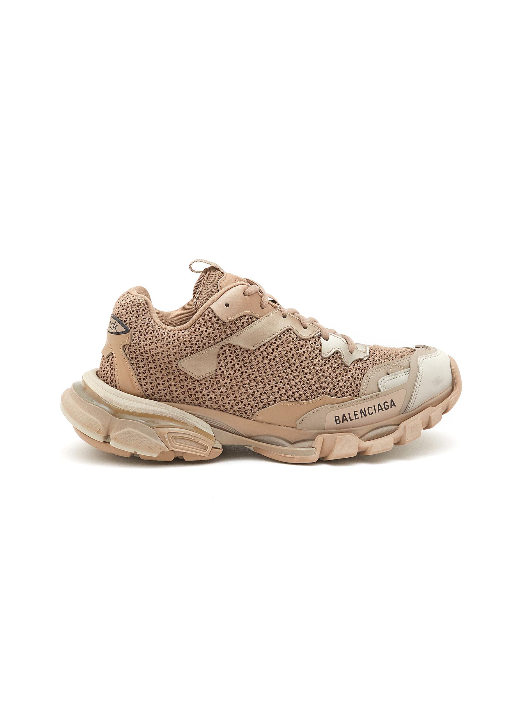 Balenciaga 'track.3' Chunky Mesh Low Top Sneakers In Neutral | ModeSens