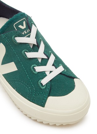 Detail View - Click To Enlarge - VEJA - ‘Flip’ Canvas Elastic Lace Toddler Sneakers