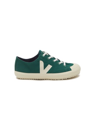 Main View - Click To Enlarge - VEJA - ‘Flip’ Canvas Elastic Lace Kids Sneakers