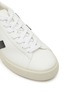 Detail View - Click To Enlarge - VEJA - ‘CAMPO’ LOGO APPLIQUÉ CHROMEFREE LEATHER SNEAKERS
