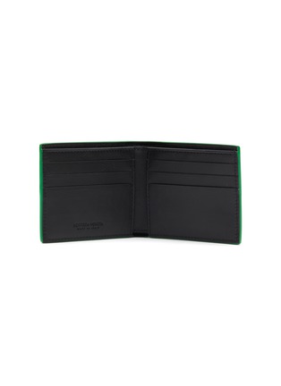 Figure View - Click To Enlarge - BOTTEGA VENETA - Contrasting Trim Oversized Intrecciato Leather Bifold Wallet