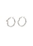 Main View - Click To Enlarge - MISSOMA - MOLTEN STERLING SILVER PLATED HOOP EARRINGS