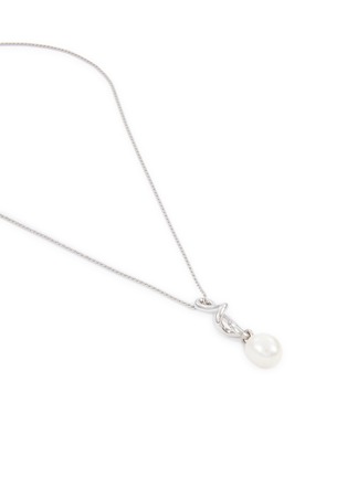 Detail View - Click To Enlarge - MISSOMA - ‘KNOT’ PEARL STERLING SILVER DROP NECKLACE