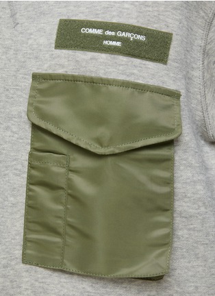  - COMME DES GARÇONS HOMME - Nylon Flap Pocket Cotton Crewneck Sweatshirt