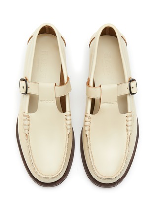 Detail View - Click To Enlarge - HEREU - ‘Alber’ T-Bar Leather Loafers