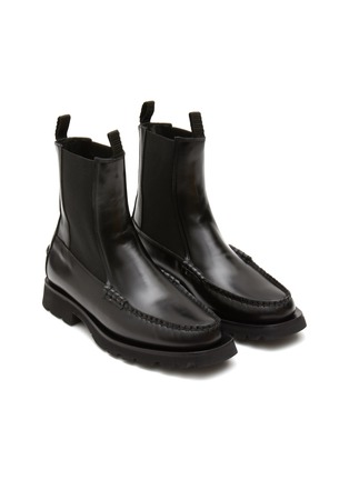Detail View - Click To Enlarge - HEREU - ‘Alda Sport’ Lug Sole Apron Toe Leather Chelsea Boots