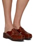 Figure View - Click To Enlarge - HEREU - ‘Lucia’ Cut Out Leather Square Toe Clogs