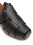Detail View - Click To Enlarge - HEREU - ‘Lucia’ Cut Out Leather Square Toe Clogs