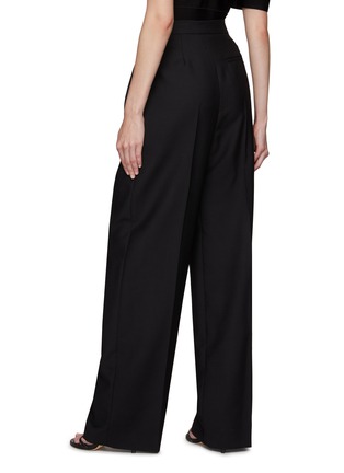 Back View - Click To Enlarge - ALEXANDER MCQUEEN - STRAIGHT LEG WOOL TAILORED TROUSERS