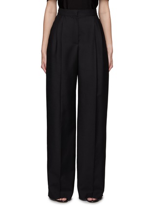 Main View - Click To Enlarge - ALEXANDER MCQUEEN - STRAIGHT LEG WOOL TAILORED TROUSERS
