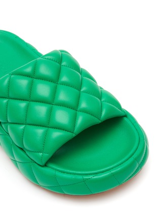 Detail View - Click To Enlarge - BOTTEGA VENETA - All Over Matelassé Leather Sandals