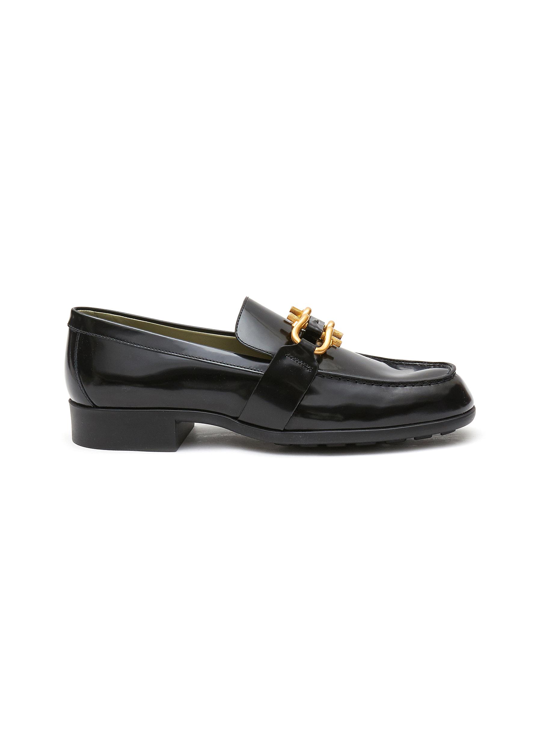 BOTTEGA VENETA | 'MADAME' HORSEBIT SOFT VINYL LOAFERS | Women 