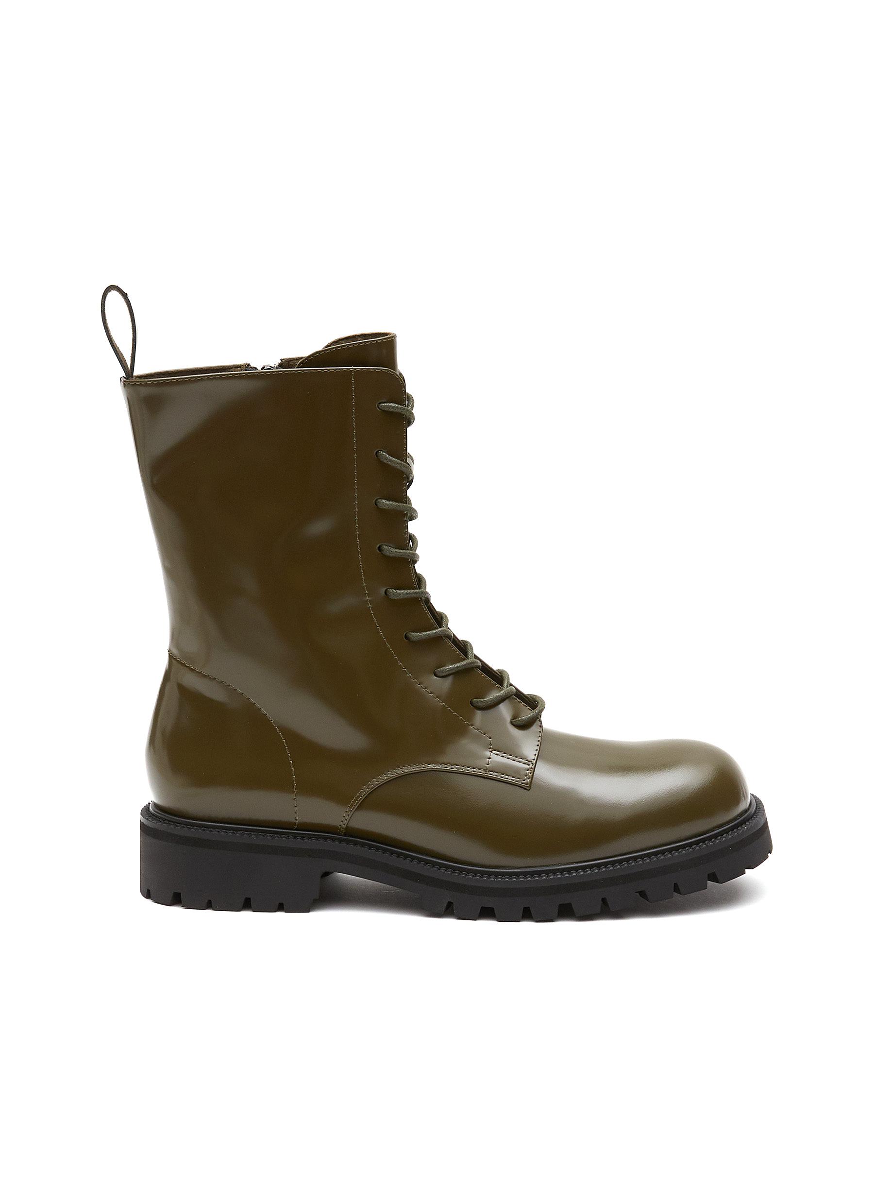 'Cammy' Lug Sole Leather Combat Boots