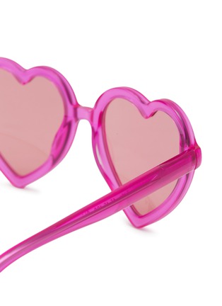 Detail View - Click To Enlarge - SONS + DAUGHTERS - ‘Lola’ Acetate Heart Frame Kids Sunglasses