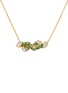 Main View - Click To Enlarge - MAISONALT - ‘Forest Alt Woody’ Tsavorite Diamond 18K Gold Double Pendant Chain Necklace
