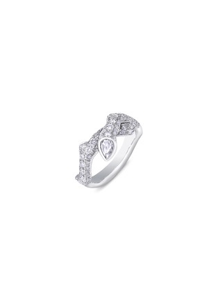 Main View - Click To Enlarge - MAISONALT - ‘Forest Alt River’ Diamond Platinum Ring