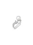 Main View - Click To Enlarge - MAISONALT - ‘Forest Alt River’ Double Pearl Diamond 18K White Gold Ring