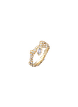 Main View - Click To Enlarge - MAISONALT - ‘Forest Alt River’ Diamond 18K Gold Ring