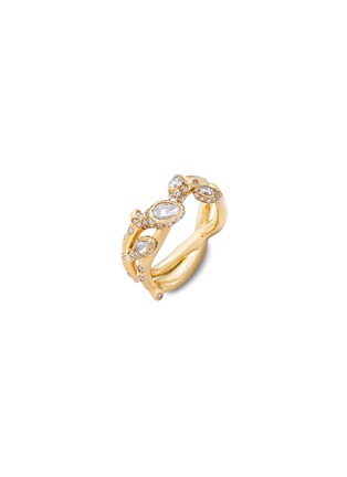 Main View - Click To Enlarge - MAISONALT - ‘Forest Alt River’ Diamond 18K Gold Bloom Ring