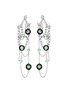 Main View - Click To Enlarge - MAISONALT - ‘Venus Alt Firefly’ Tsavorite Diamond 18K White Gold Chandelier Earrings