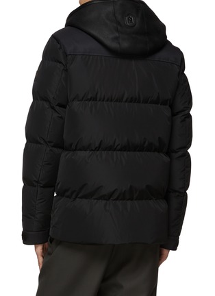 Back View - Click To Enlarge - MACKAGE - ‘RILEY’ LOGO APPLIQUÉ HOODED DOWN PUFFER JACKET