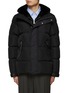 Main View - Click To Enlarge - MACKAGE - ‘RILEY’ LOGO APPLIQUÉ HOODED DOWN PUFFER JACKET