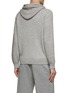 Back View - Click To Enlarge - BRUNELLO CUCINELLI - Contrasting Zipper Ribbed Cashmere Knit Drawstring Hoodie