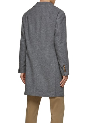 Back View - Click To Enlarge - BRUNELLO CUCINELLI - Water Resistant Cashmere Single-Breasted Coat