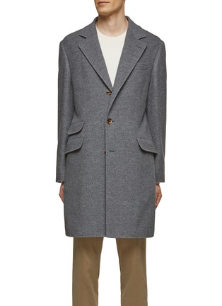 Main View - Click To Enlarge - BRUNELLO CUCINELLI - Water Resistant Cashmere Single-Breasted Coat