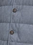  - BRUNELLO CUCINELLI - Denim Effect Padded Leather Button-Up Vest