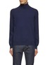 Main View - Click To Enlarge - BRUNELLO CUCINELLI - Ribbed Trim Cashmere Turtleneck Sweater