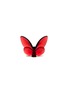  - BACCARAT - Lucky Butterfly Crystal Sculpture — Red