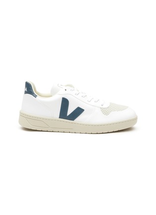Main View - Click To Enlarge - VEJA - ‘V-10’ Vegan Leather Lace-Up Sneakers