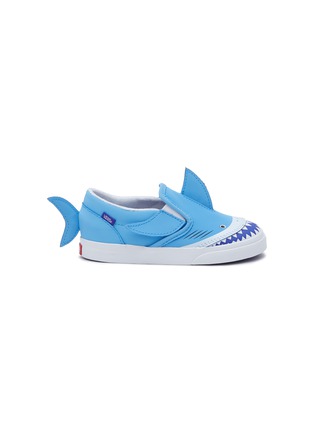 Main View - Click To Enlarge - VANS - ‘SHARK’ TODDLERS LOW TOP SLIP-ON SNEAKERS