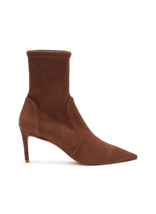 Main View - Click To Enlarge - STUART WEITZMAN - ‘STUART’ STRETCH SUEDE ANKLE BOOTS