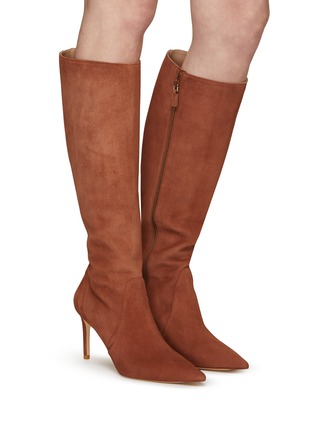 Figure View - Click To Enlarge - STUART WEITZMAN - ‘STUART’ SUEDE TALL BOOTS