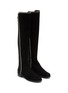 Detail View - Click To Enlarge - STUART WEITZMAN - ‘5050’ CRYSTAL DETAIL SUEDE BOOTS
