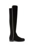 Main View - Click To Enlarge - STUART WEITZMAN - ‘5050’ CRYSTAL DETAIL SUEDE BOOTS