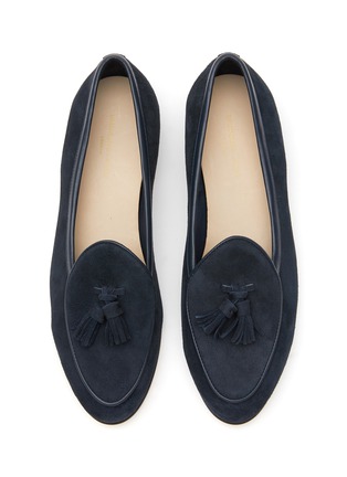 Detail View - Click To Enlarge - BAUDOIN & LANGE - ‘Sagan Classic’ Tasselled Asteria Suede Loafers